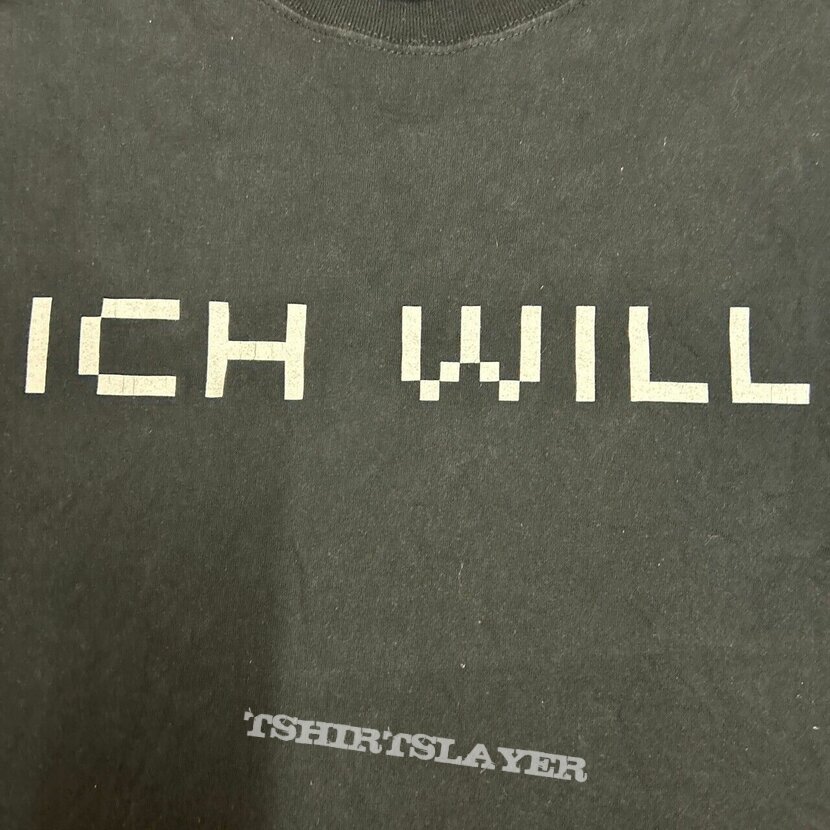 Rammstein Ich Will Mutter Screen Stars Double Sided T Shirt XL