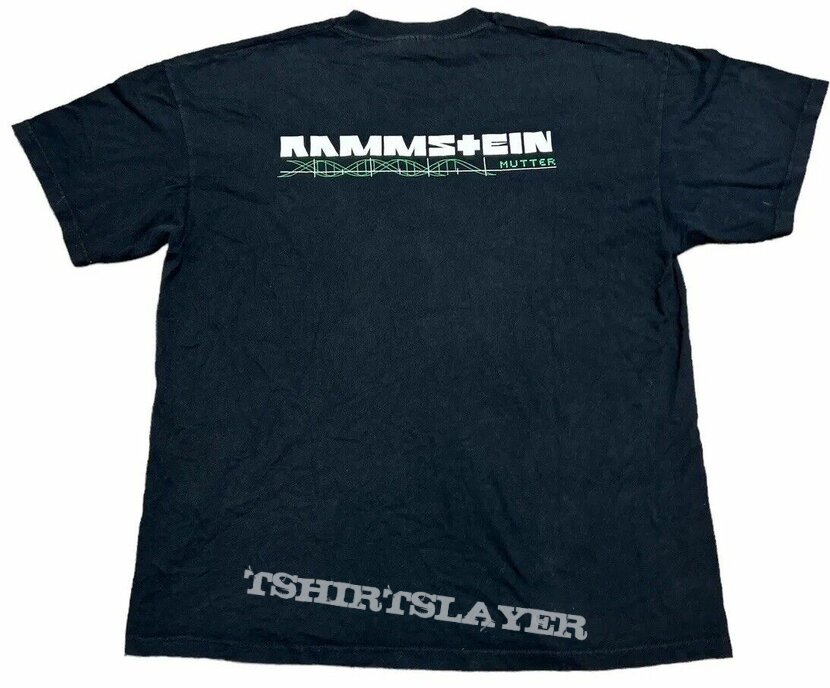 Rammstein Ich Will Mutter Screen Stars Double Sided T Shirt XL