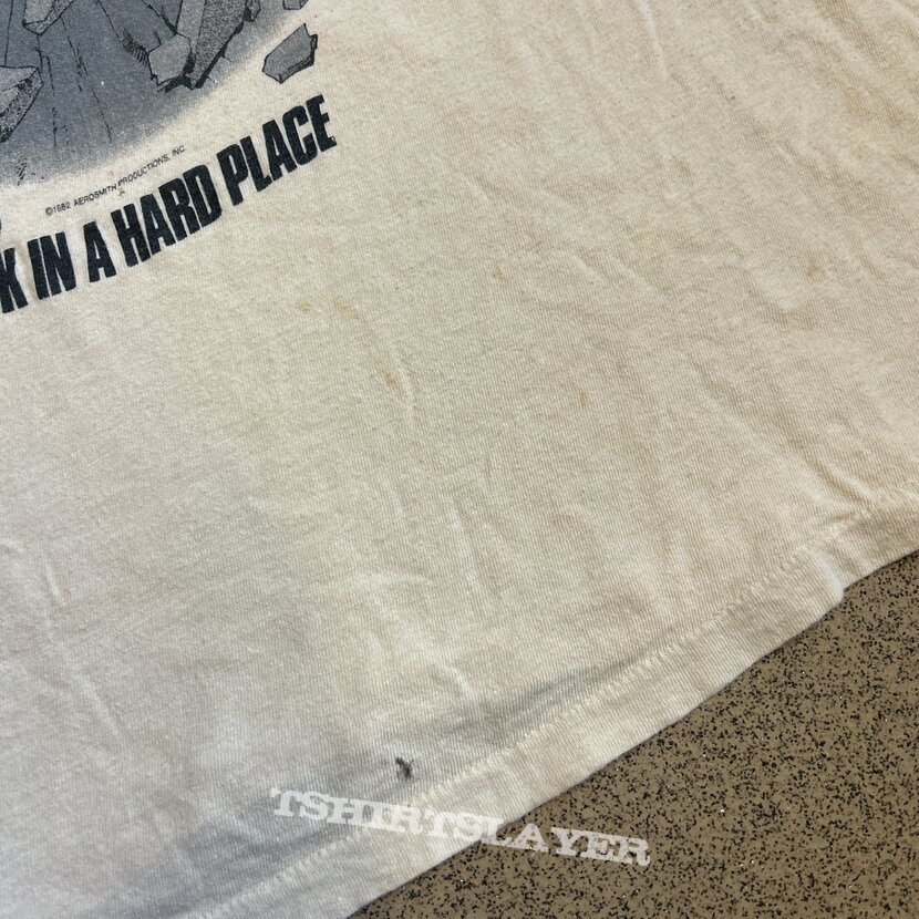 Aerosmith 1982 Rock In A Hard Place Single Stitch T Shirt