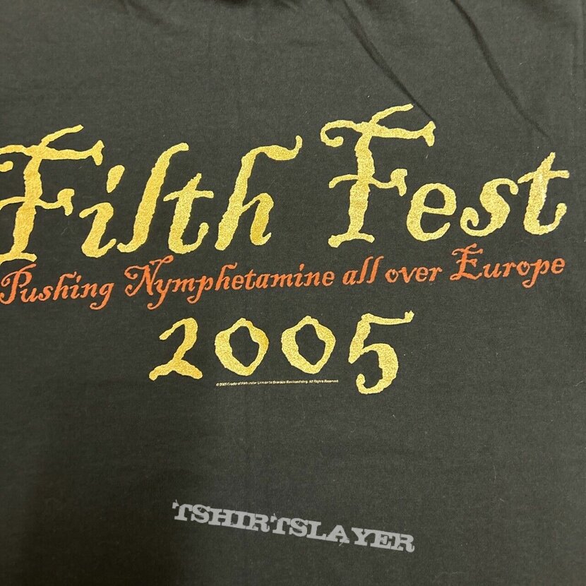 Cradle Of Filth Nymphetamine Filth Fest 2005 T Shirt