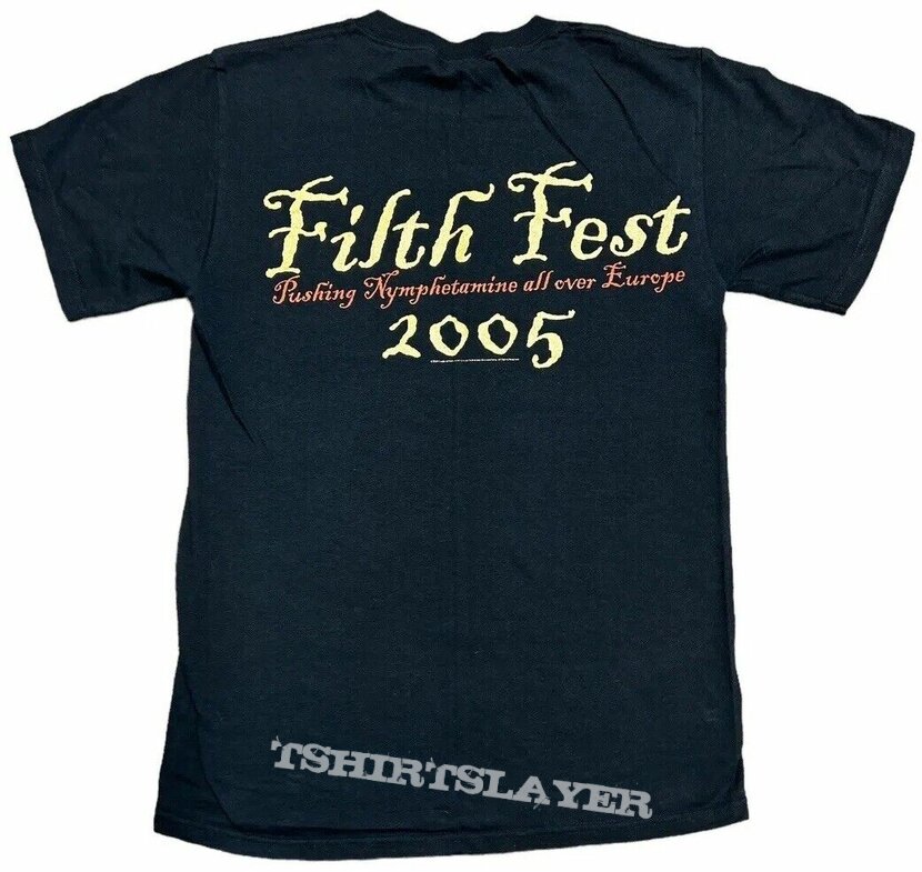 Cradle Of Filth Nymphetamine Filth Fest 2005 T Shirt