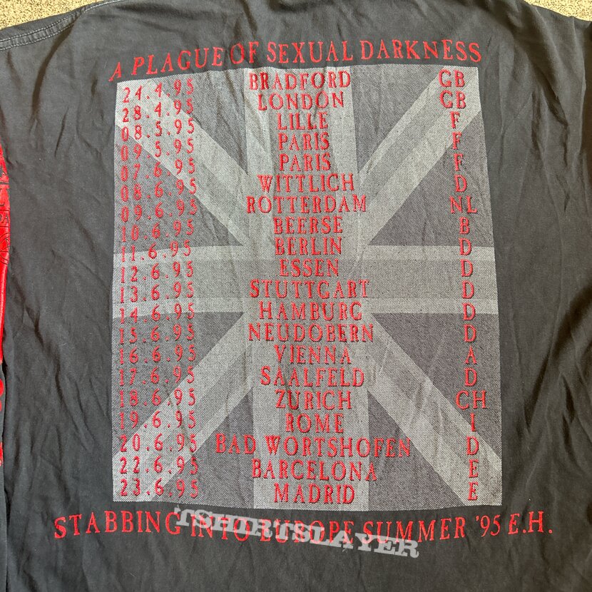 Cradle Of Filth Vestal Masturbation 1995 Long Sleeve Vamperotica T Shirt Cradle Of Filth Vestal Masturbation 1995 Long Sleeve Vamperotica T Shirt
