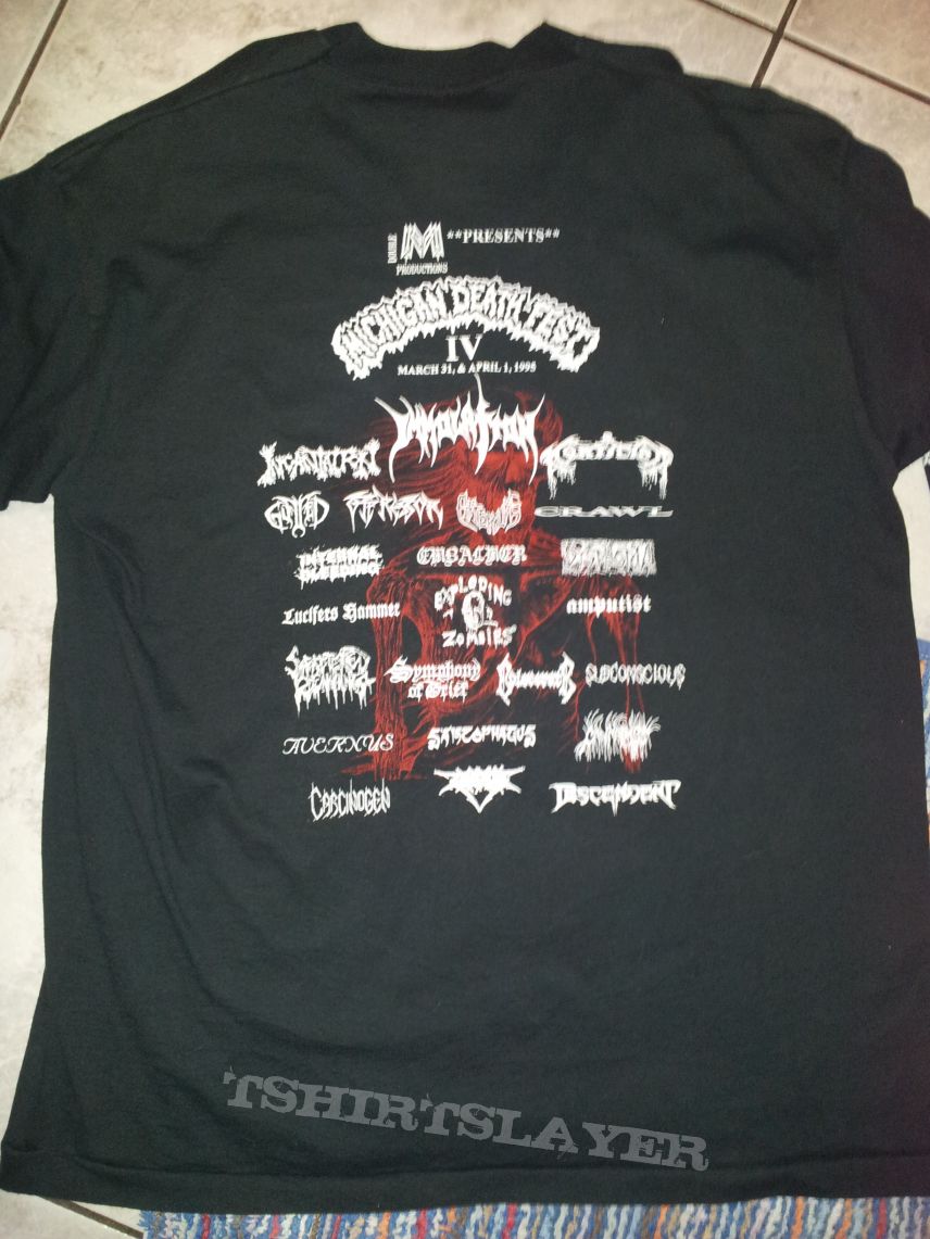 Mortician Michigan Deathfest IV 1995 longsleeve | TShirtSlayer TShirt ...