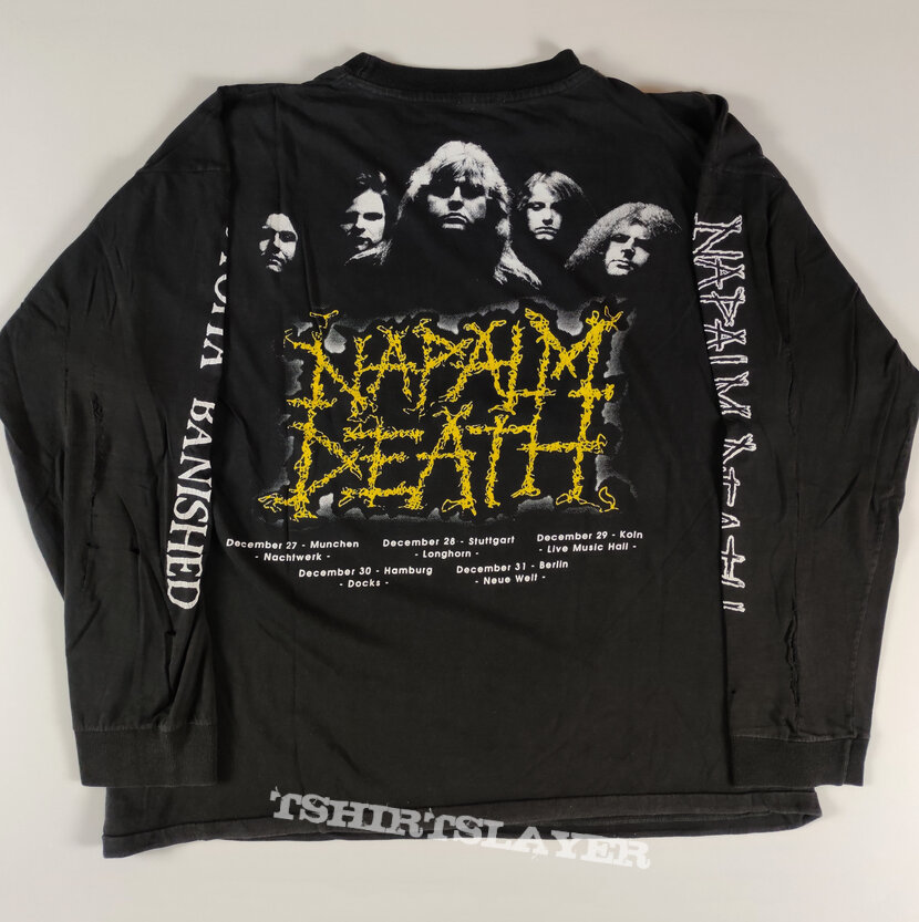 Napalm Death Utopia Banished original 1992 tour longsleeve 