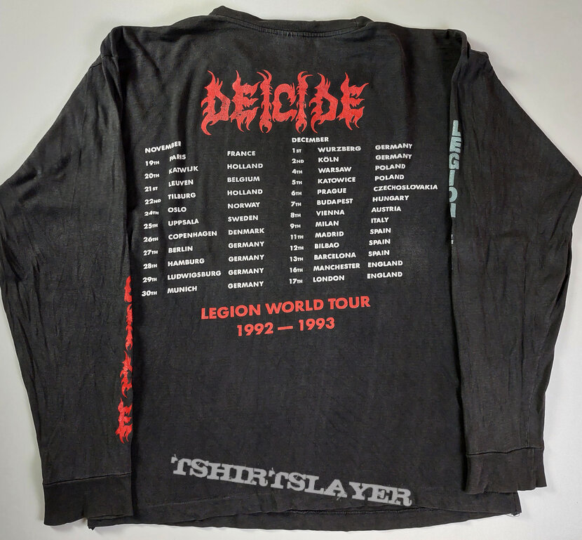 Deicide Legion world tour original longsleeve