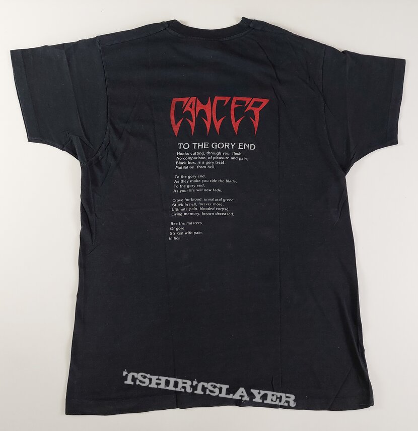 Cancer - to the Gory End original 1990 shirt 