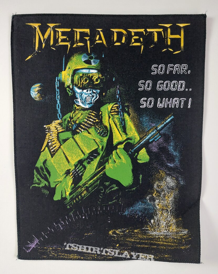 MEGADETH 80s original backpatch 