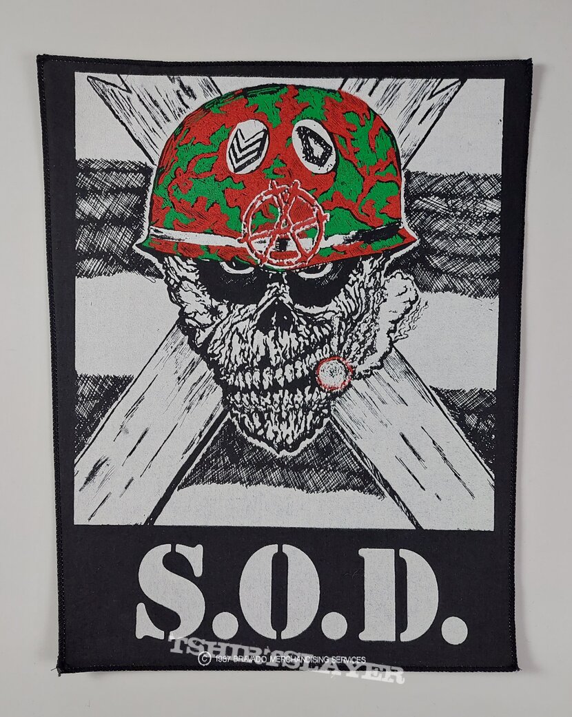 S.O.D. 80s backpatch 