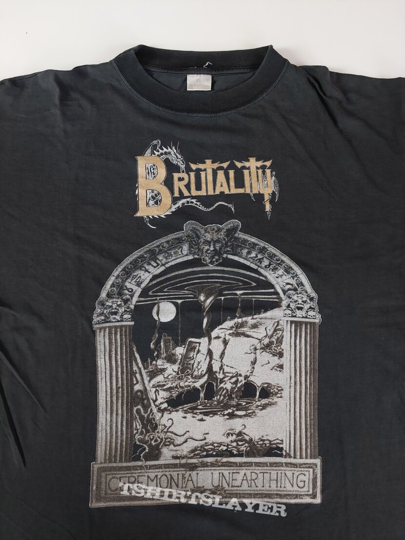 Brutality - Ceremonial Unearthing 1994 tour shirt