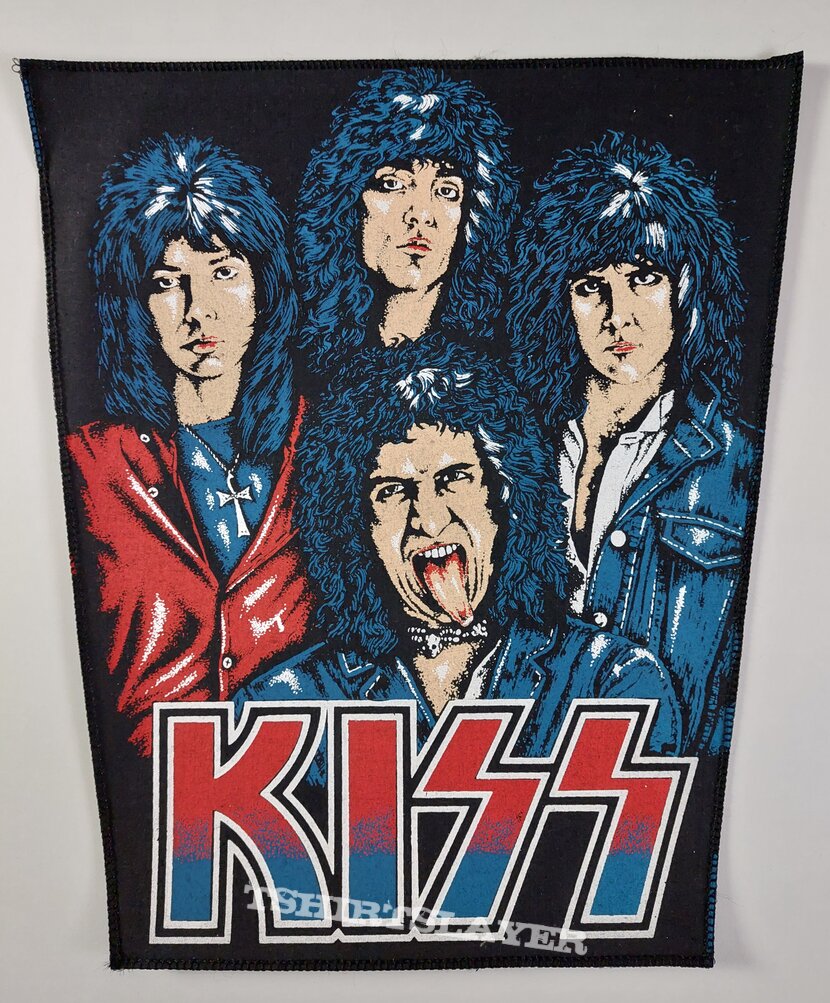 KISS unmasked 80s backpatch 