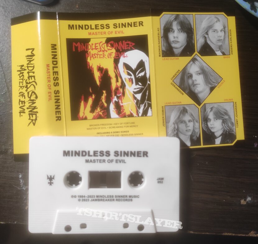 Mindless Sinner - Master of Evil Cassette 