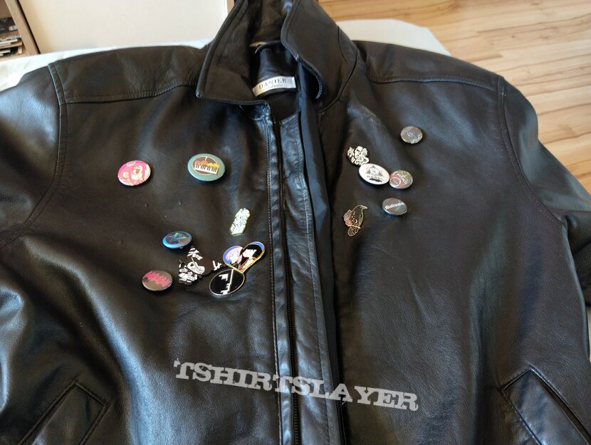 Bauhaus  work in progress pin battle jacket 