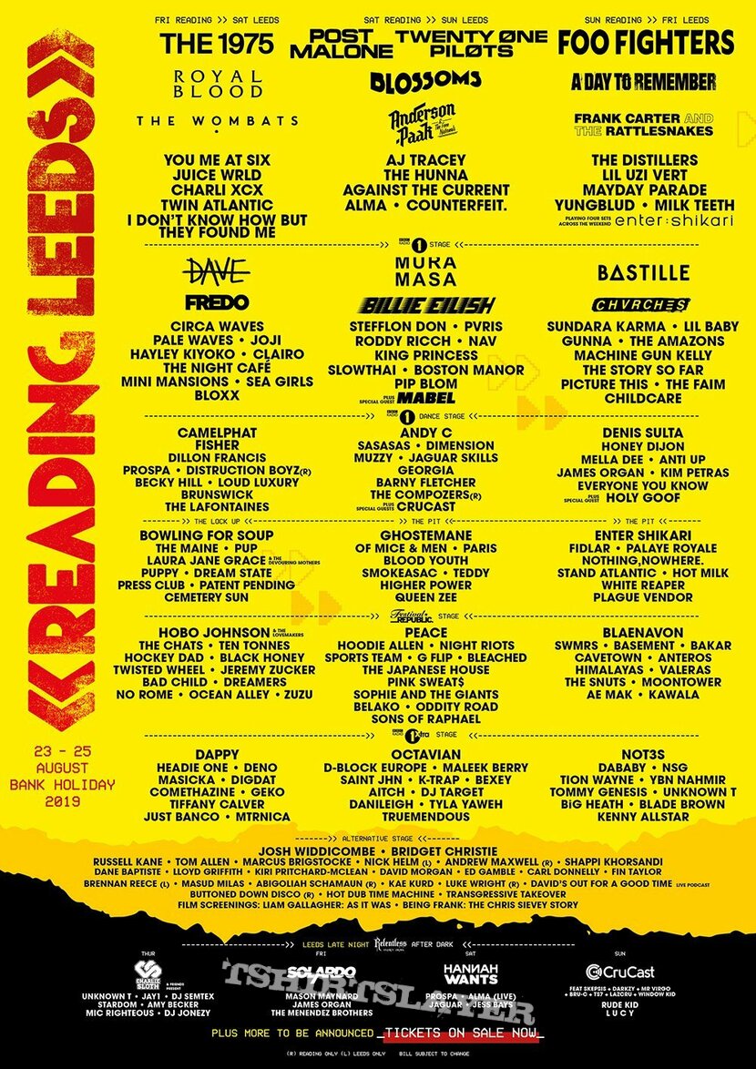 Foo Fighters Reading Festival Generic Tee Foo Fighters Reading Festival Generic Tee