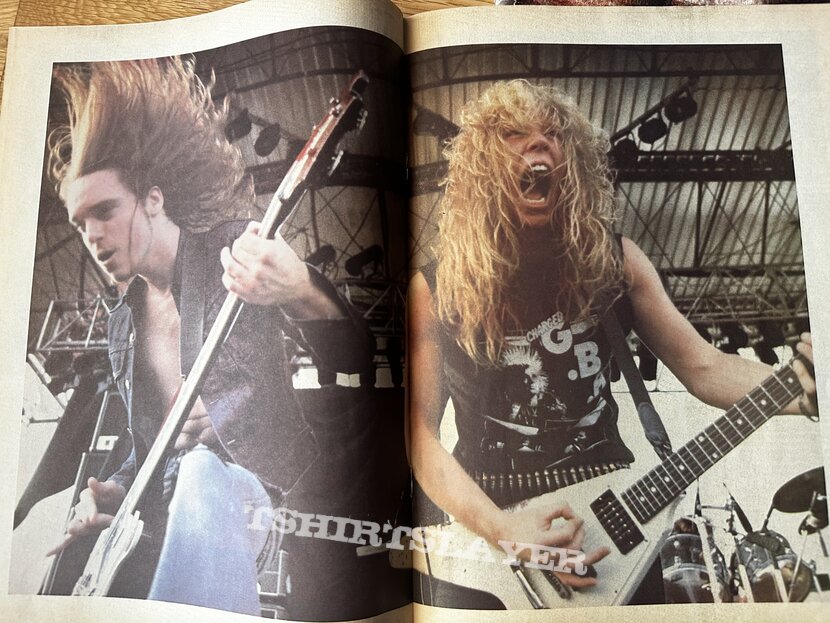 Metallica Music for nations 1984 magazine 
