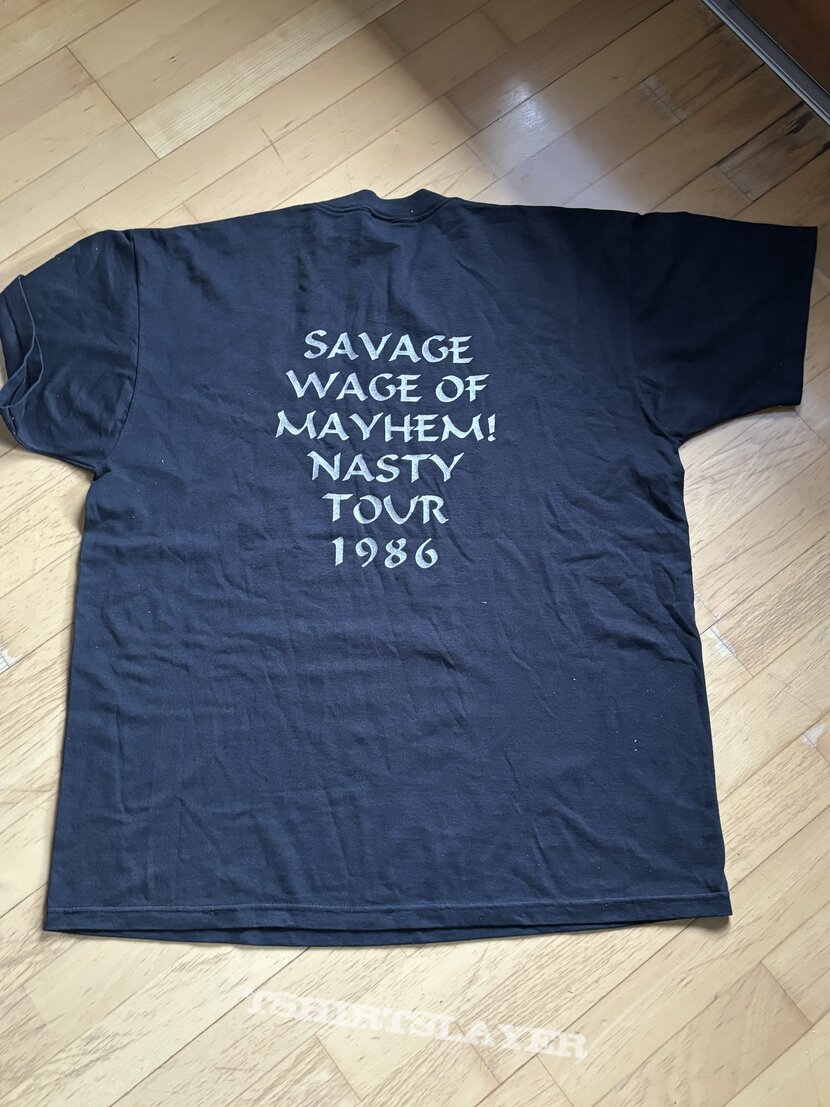 Nasty Savage Tour Shirt 1986