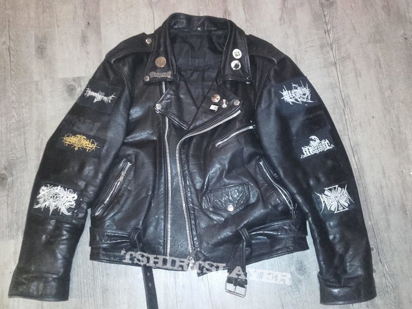 Hypothermia My leather "black metal" jacket | TShirtSlayer TShirt and  BattleJacket Gallery