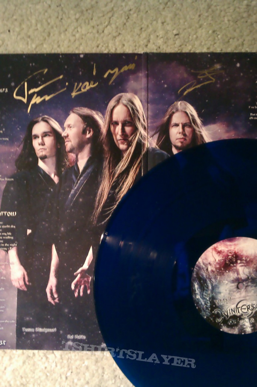 Other Collectable - wintersun time I blue vinyl signed by the band