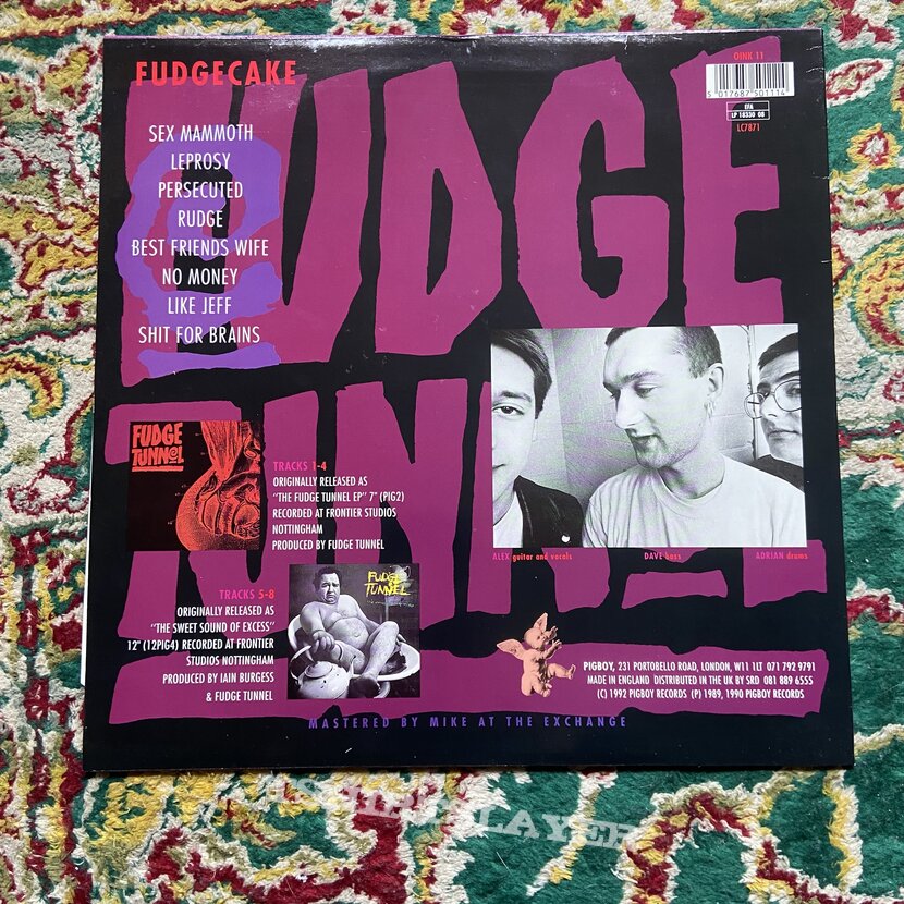 Fudge Tunnel Fudgecake Vinyl Record