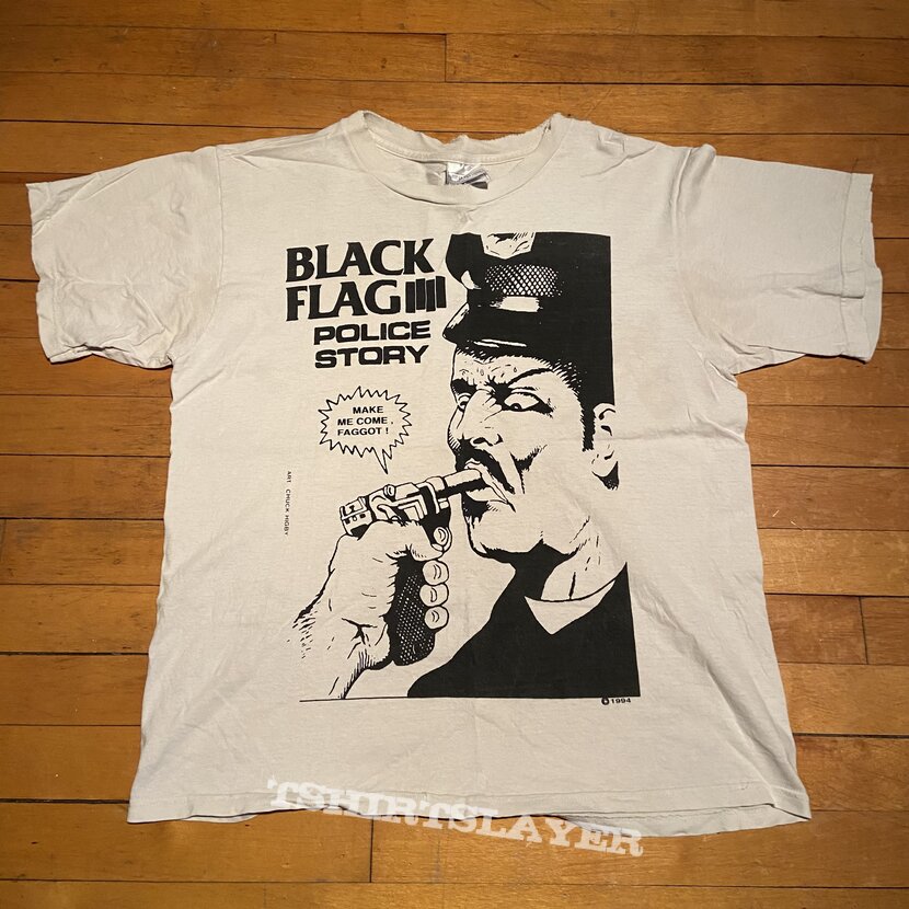 1994 Black Flag Police Story shirt