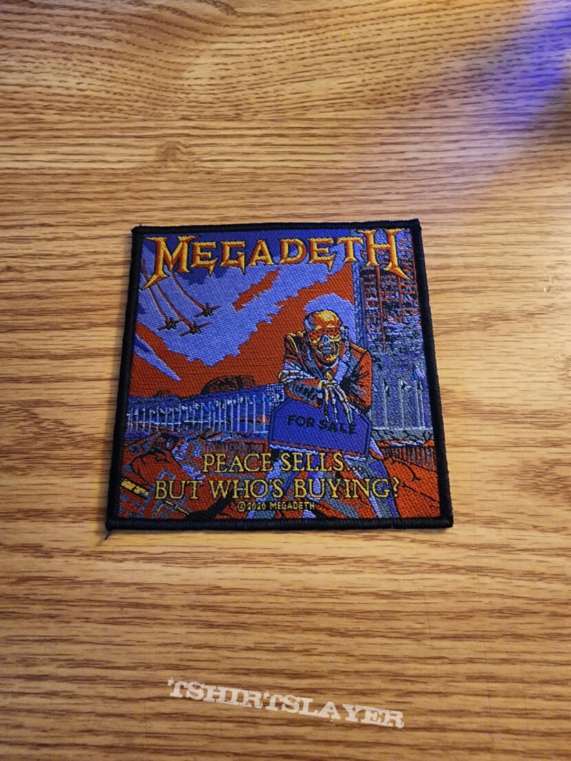 Megadeth Peace Sells Square Patch