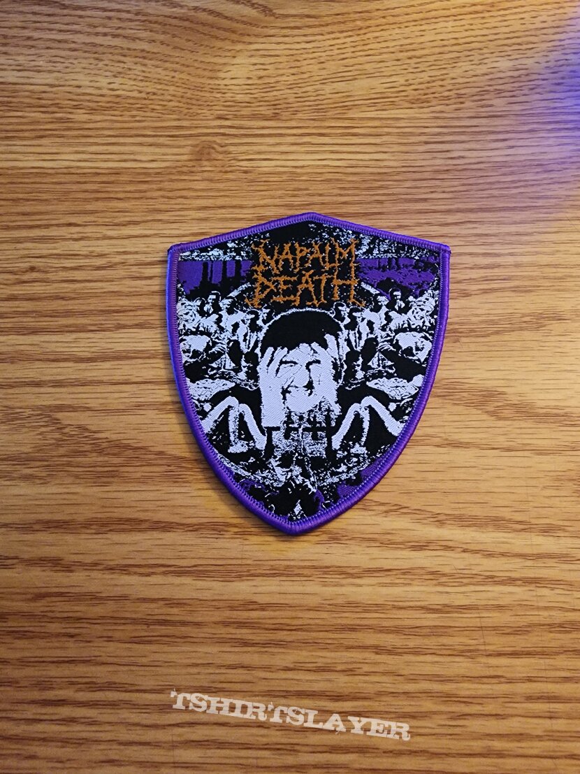 Napalm Death From Enslavement to Obliteration Shield Patch