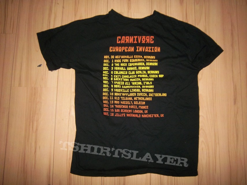 TShirt or Longsleeve - carnivore- final european tourshirt