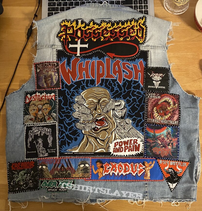 Whiplash Kreator my denim vest