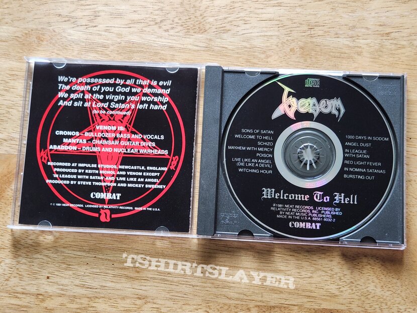 Venom - Welcome To Hell CD