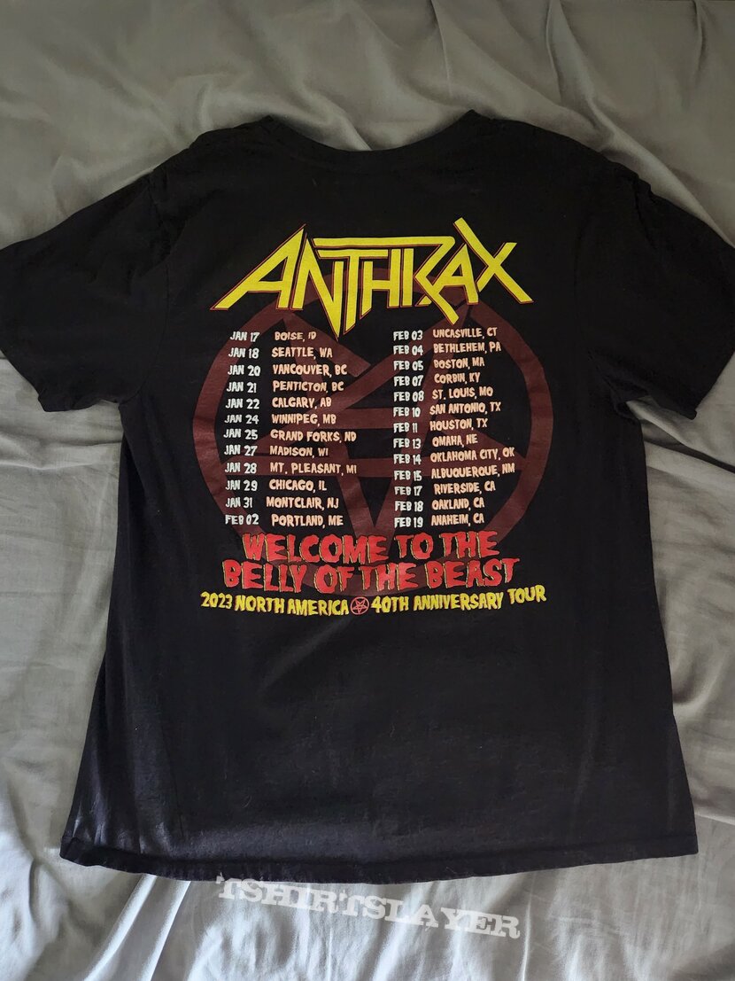 Anthrax 40th Anniversary Tour T-Shirt