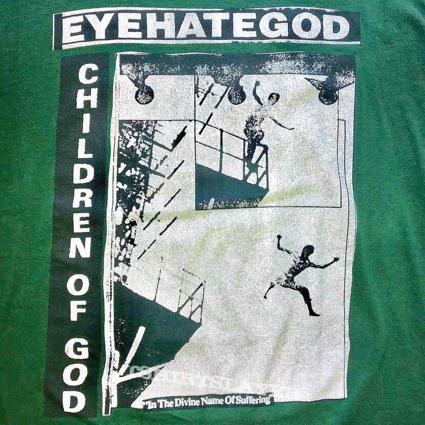 EYEHATEGOD 1989 Green Children of God Short Sleeve T-Shirt