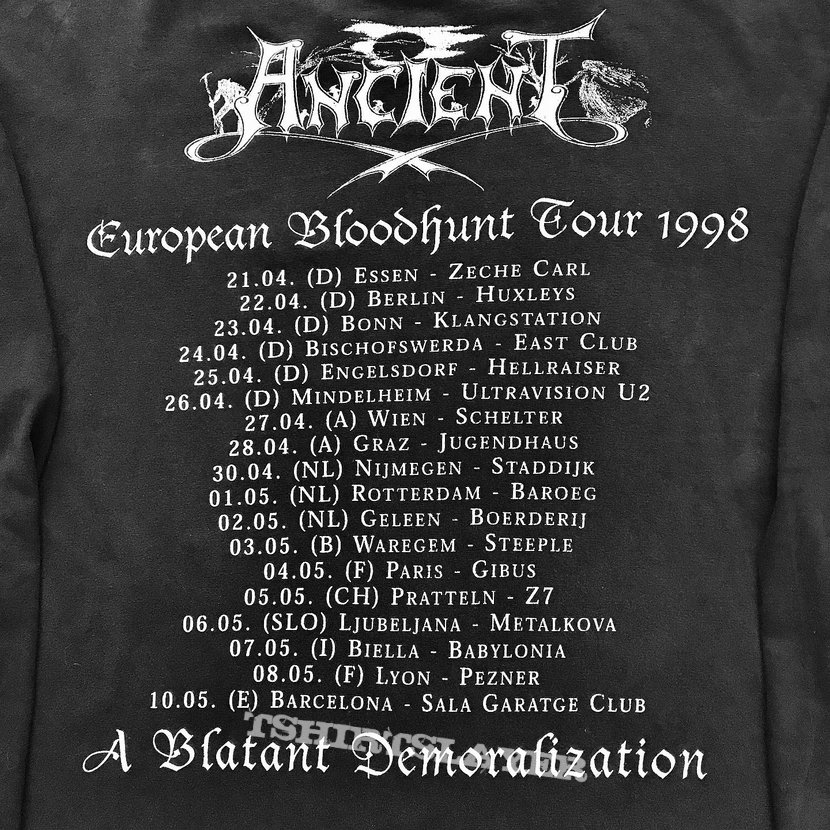 Ancient 1998 European Blood Hunt Tour longsleeve shirt