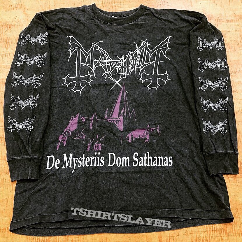 MAYHEM 1994 First Edition De Mysteriis Dom Sathanas LS Shirt XL/2XL |  TShirtSlayer TShirt and BattleJacket Gallery