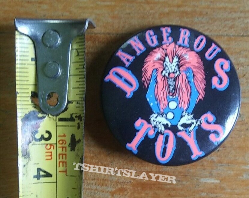 Original 1989 ~ DANGEROUS TOYS ~ Rock Band Album Promo Pin 