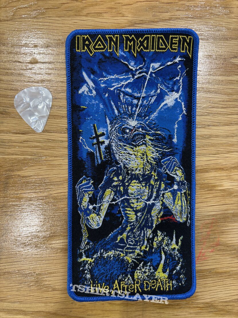 Iron Maiden - Live After Death - Vertical Strip - Blue Border (A696)