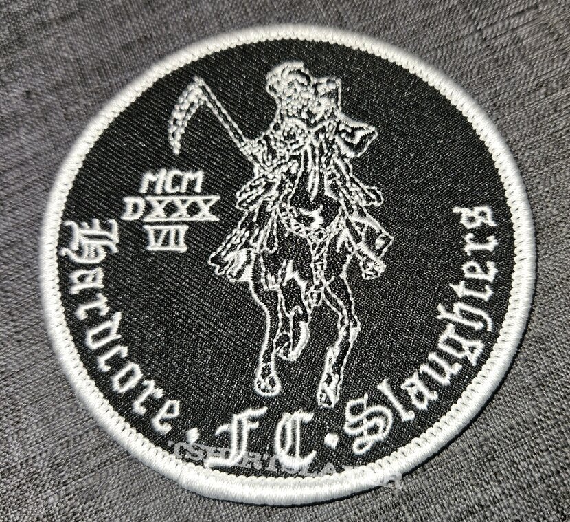 Deathrow Slaughters Hardcore Fan Club Patch 1987 