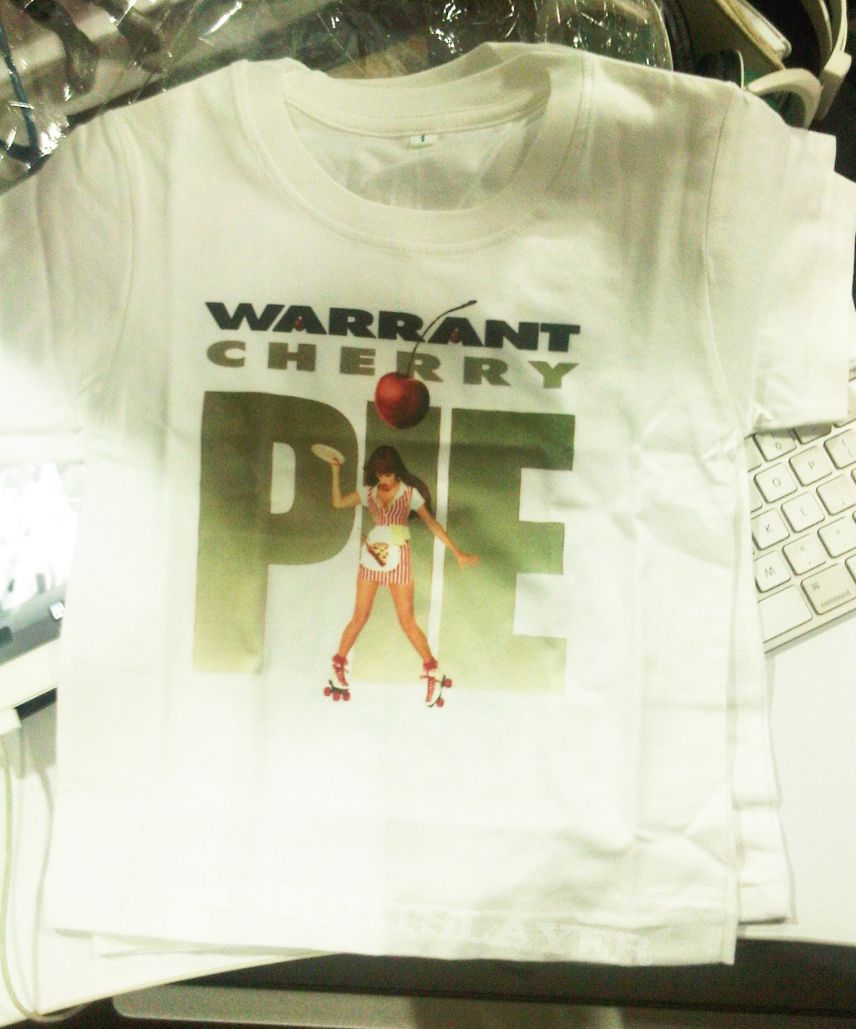 WARRANT - cherry pie white t shirts