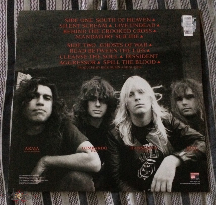 Slayer: South of Heaven Red Vinyl 