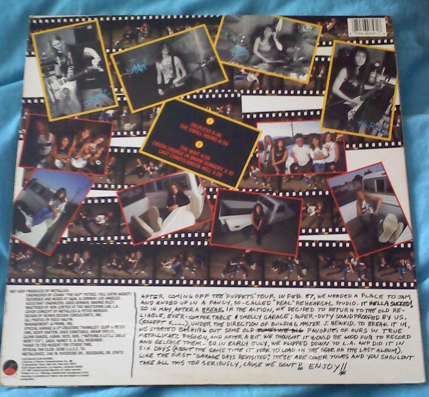 Other Collectable - Metallica: Garage Days Re-Revisited EP Original Vinyl 