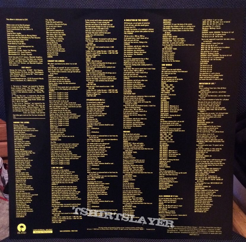 Anthrax: Among the Living Vinyl