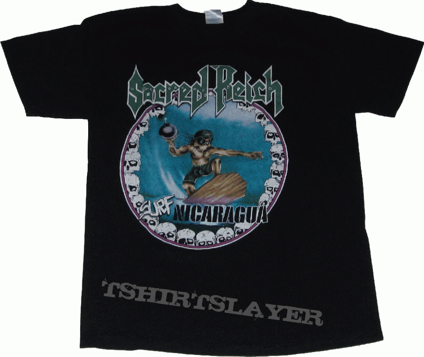 TShirt or Longsleeve - Sacred Reich &#039;surf nicaragua&#039; shirt