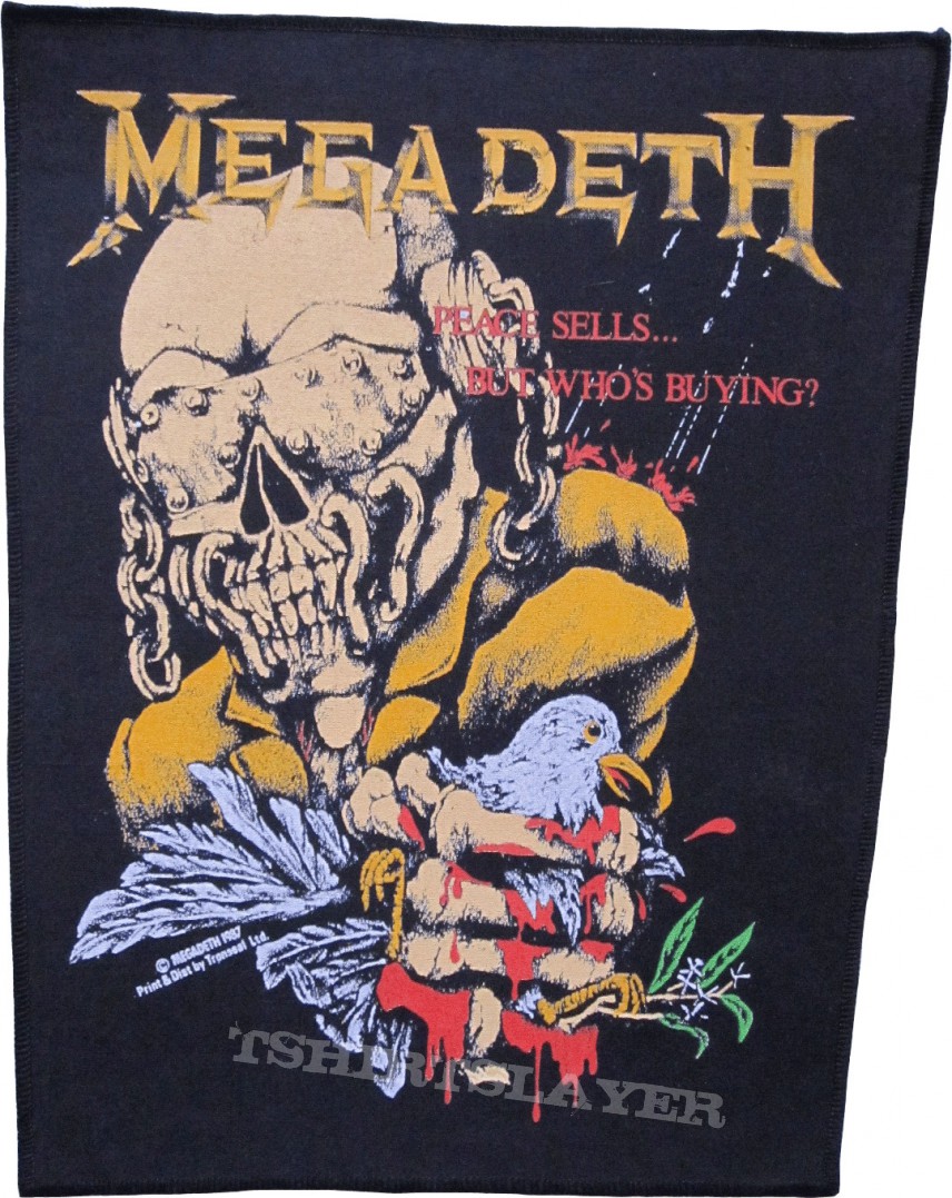 MEGADETH Peace sells... backpatch