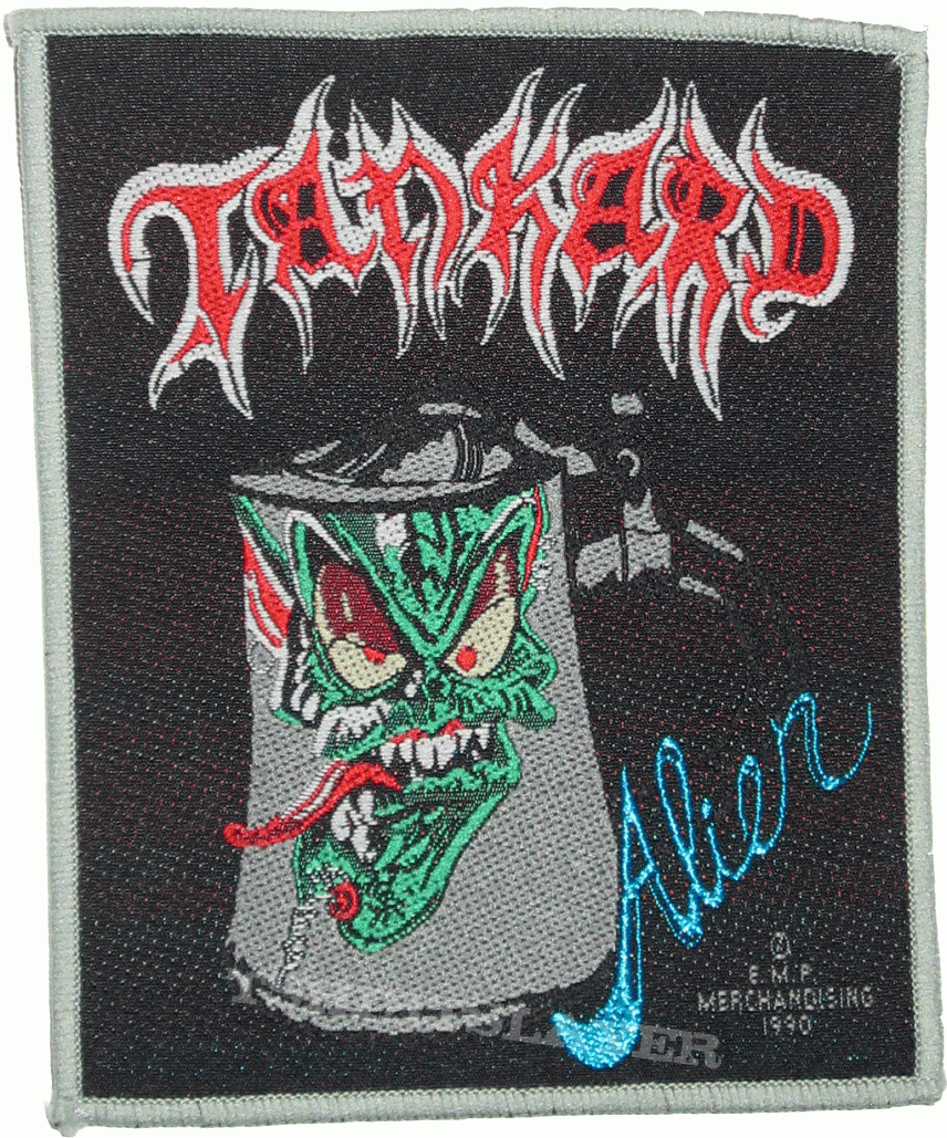 Tankard &#039;alien&#039; patch (grey border)