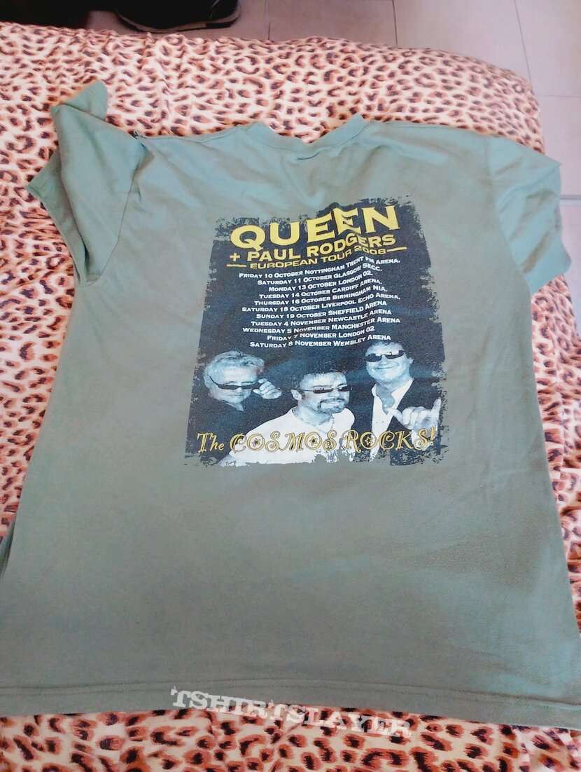 Queen the cosmos rock 2008 tour t shirt 