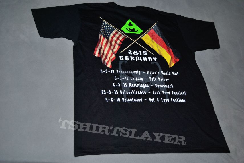 Overkill Deutschland 2014 Germany Tourshirt 2015