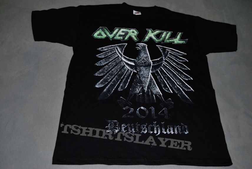 Overkill Deutschland 2014 Germany Tourshirt 2015