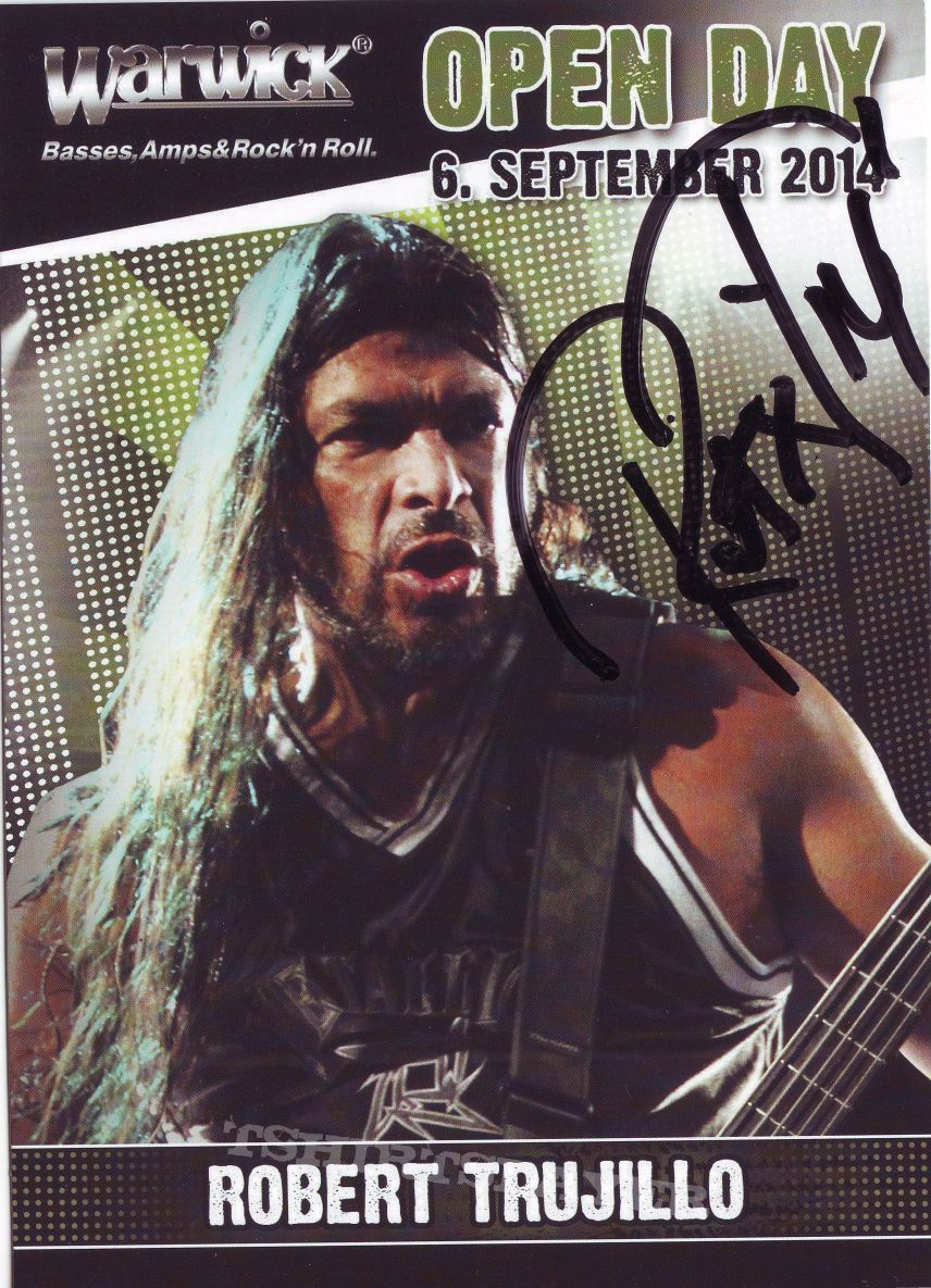 Metallica Collectors Card Robert Trujillo