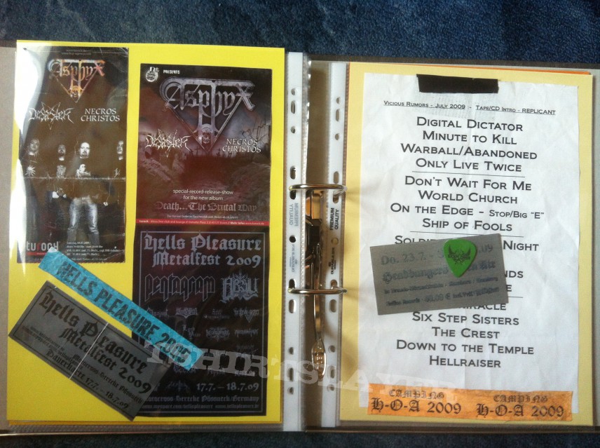 Hellish Crossfire Gig´s and Festival Tix Collection -2009-