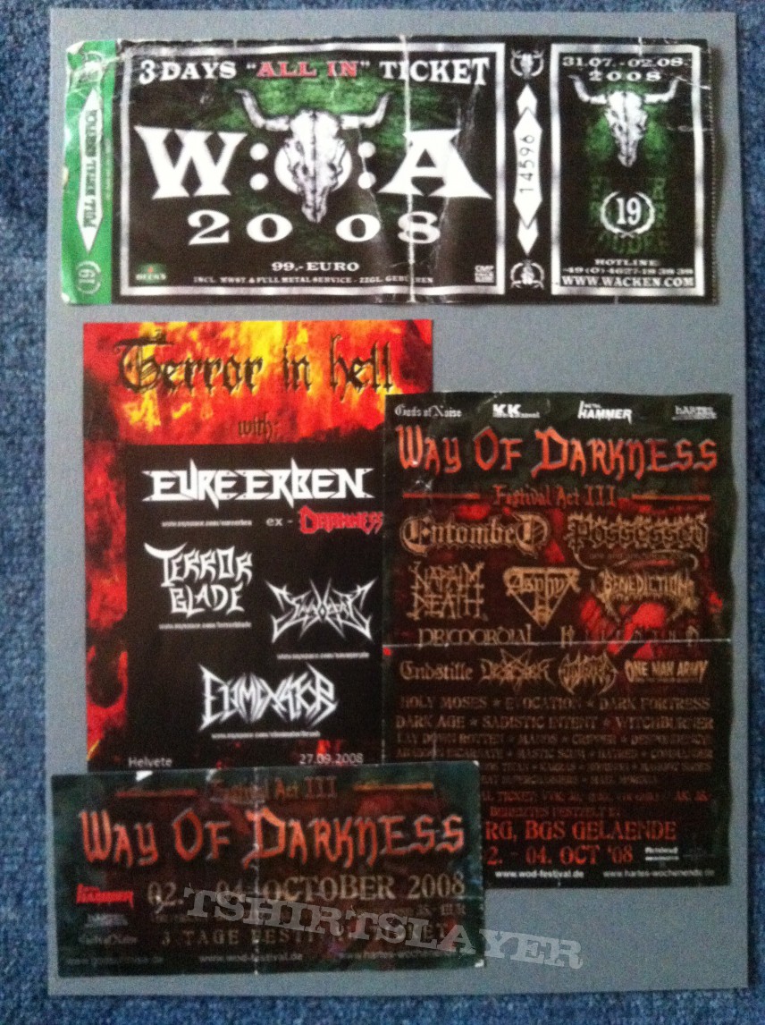 Sabbat Gig´s and Festival Tix Collection -2008-