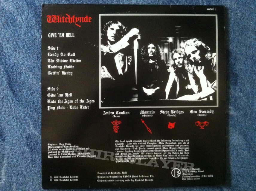 Witchfynde - Give em Hell LP