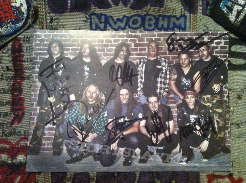 Sodom All Members ever Autographed Card